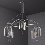 Fulcrum Round Chandelier Lighting 85" - 5 Lights
