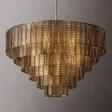 Sirene Clear/Smoke Glass Round Chandelier Lights 41”