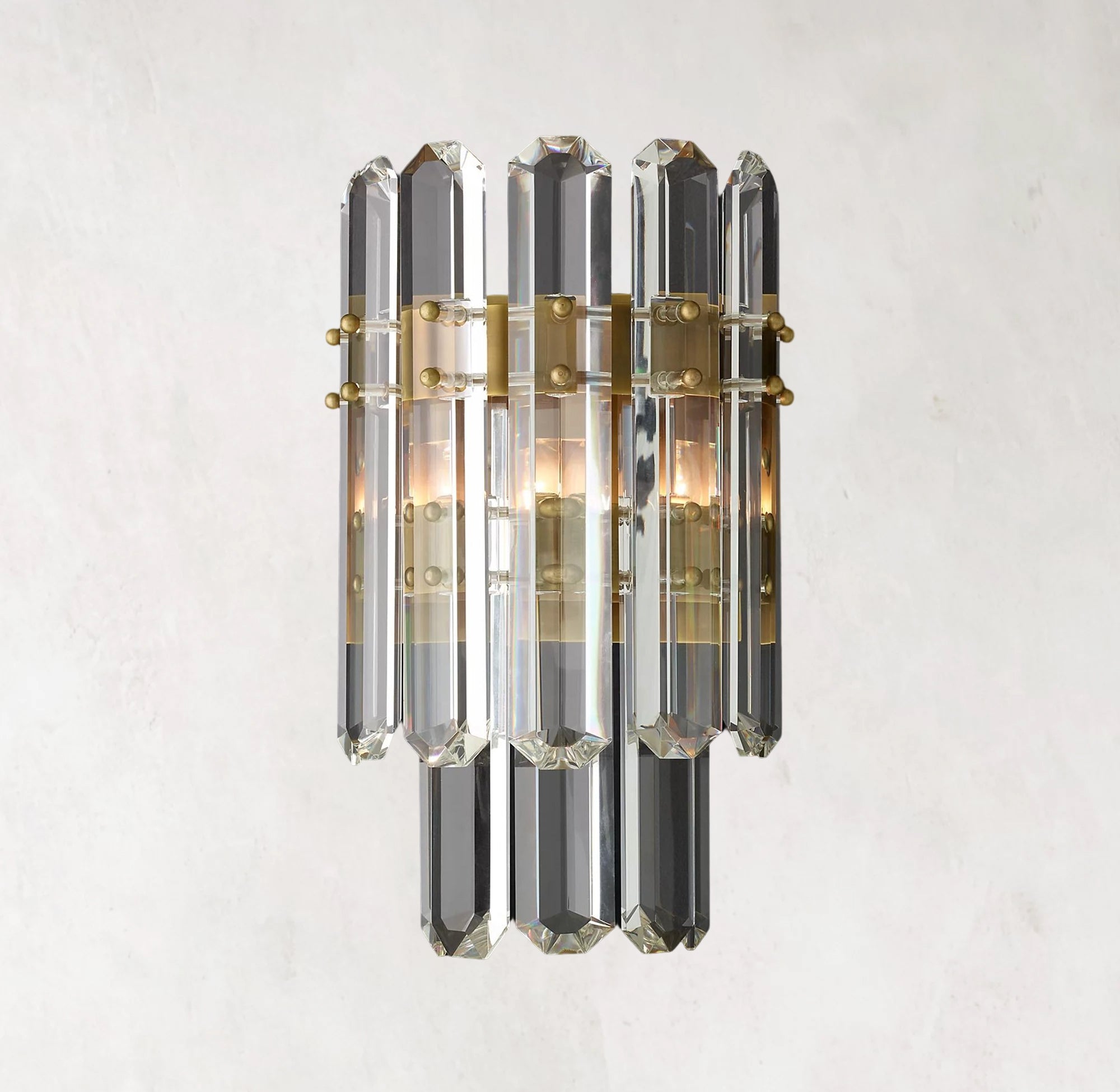 Bonnington Two-tier Crystal Wall Sconce 16"
