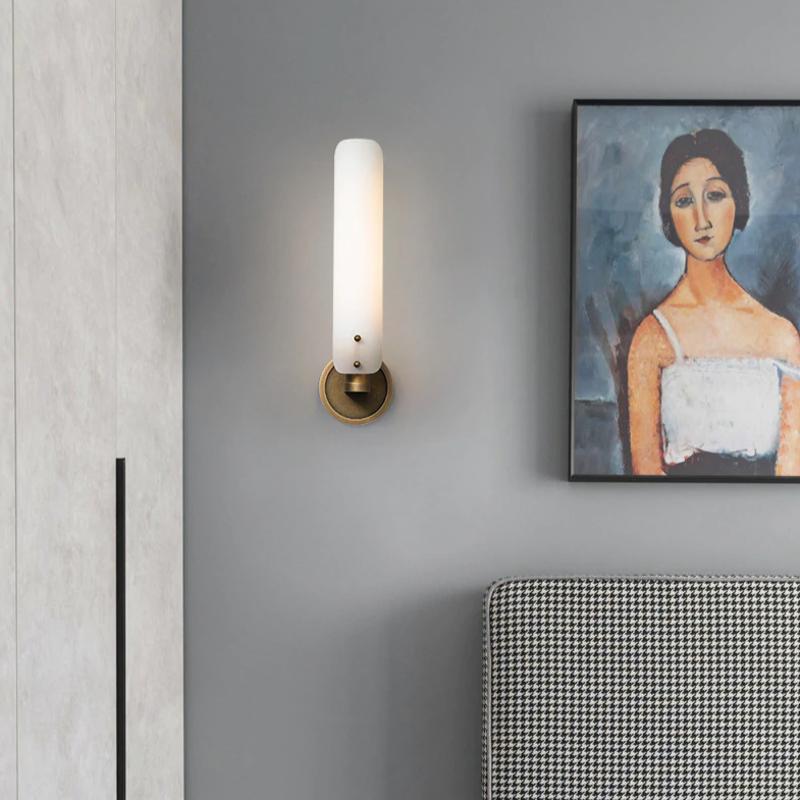 Montfaucon Post-modern Luxury Glass Wall Sconce Light Single
