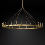 Vintage Edison Round Chandelier Light 63" 30-Lights
