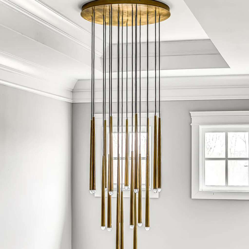 Aquitaines Modern Round Chandelier Lights 30"