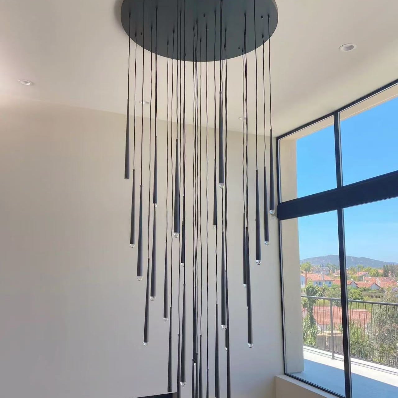 Aquitaines Modern Round Chandelier Lights 24"