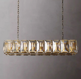 Harlowe Crystal Rectangular Chandelier Lighting 62"