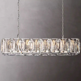 Harlowe Crystal Rectangular Chandelier Lighting 62"