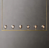 Boule De Cristal Smoke Glass Minimalist Linear Chandelier Lighting 60"