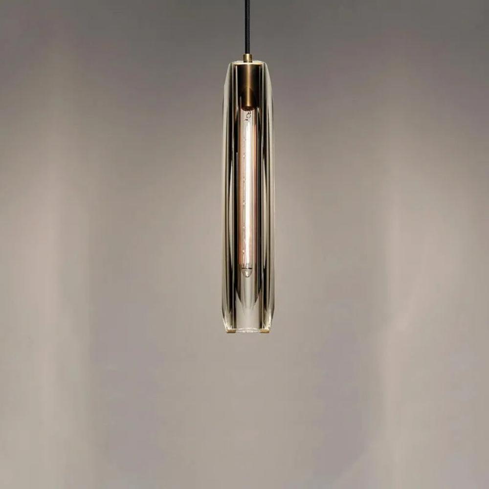 Luxury Smoky/Clear Crystal Pendant Lighting