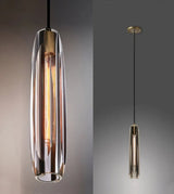 Luxury Smoky/Clear Crystal Pendant Lighting