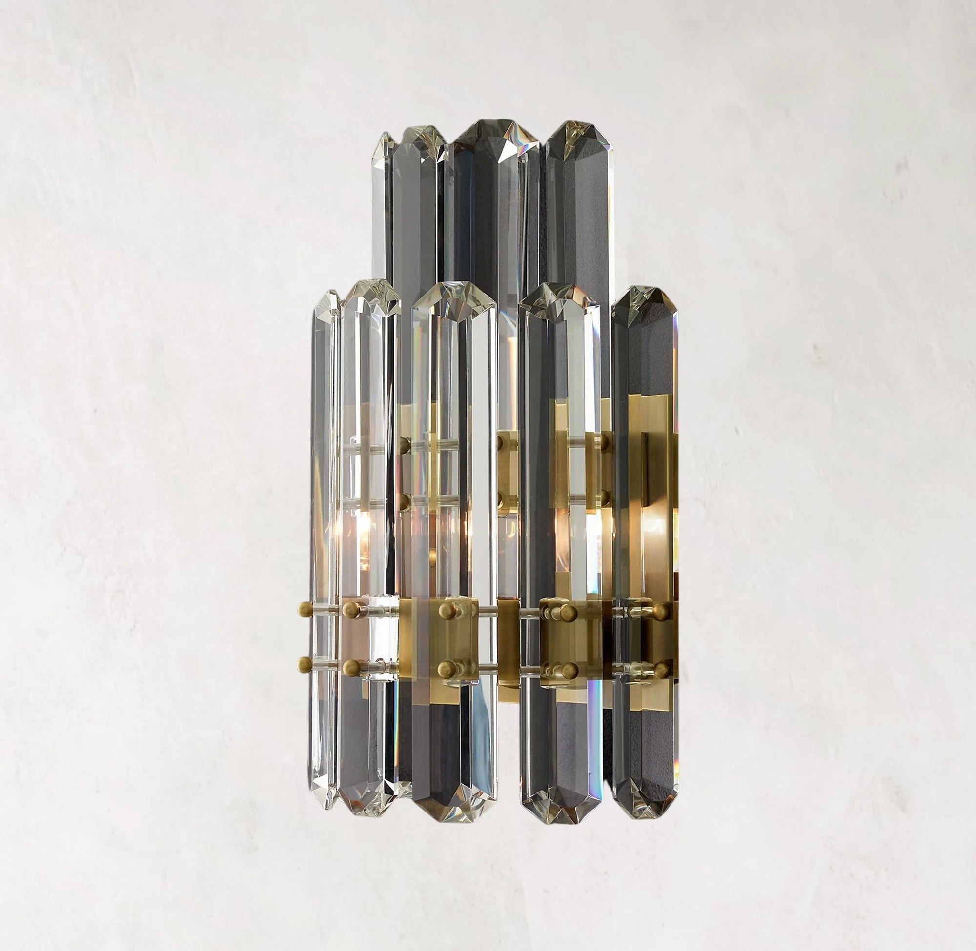 Bonnington Two-tier Crystal Wall Sconce 16"