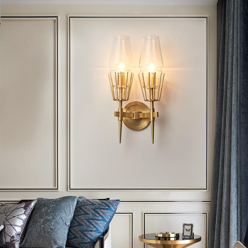 Chaillot Double Wall Sconce Light for Hallway, Bedroom