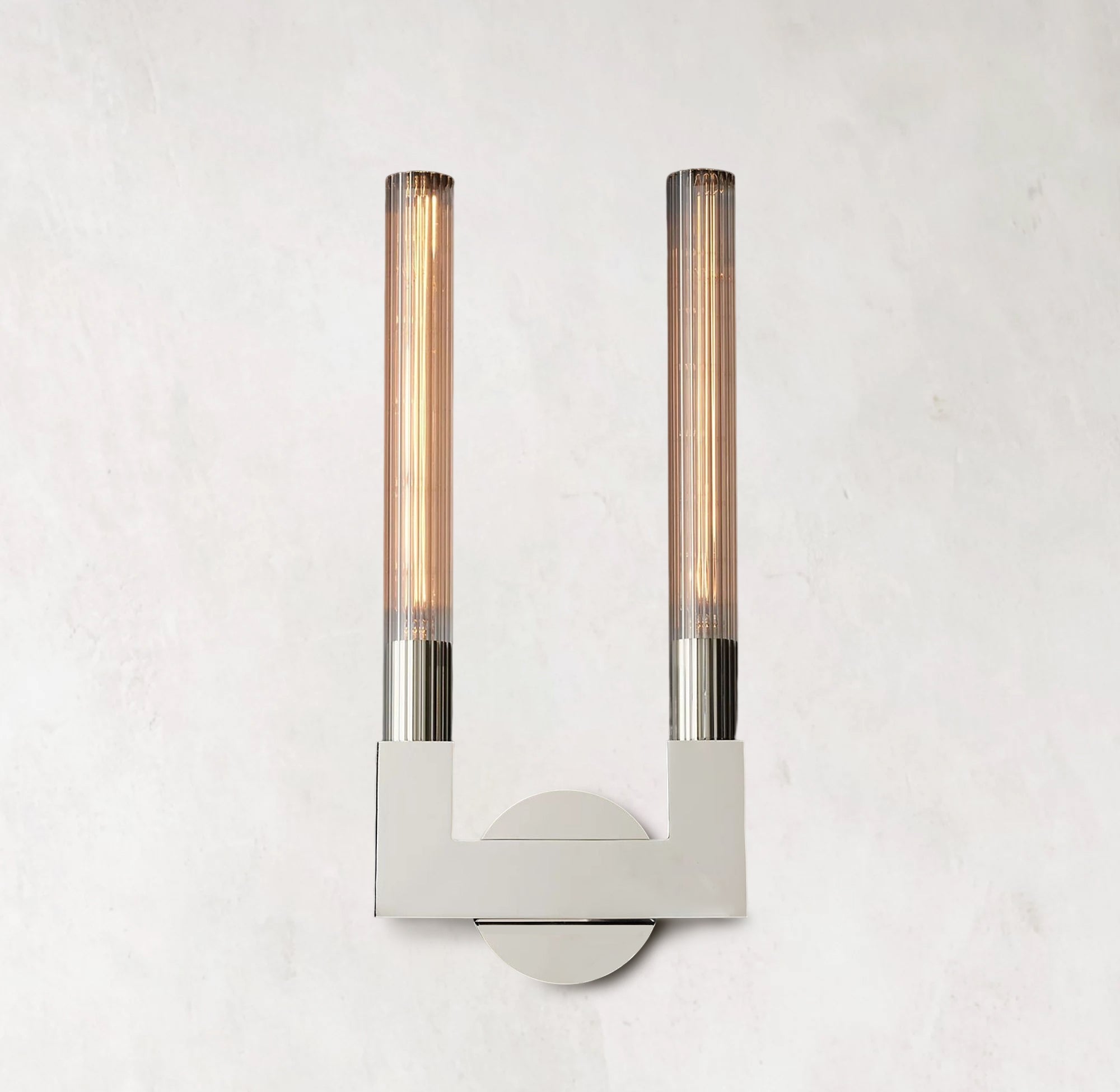 Cannele Double Head Candlestick Wall Sconce