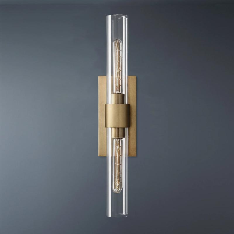 Ravelle Double Head Tube Wall Sconce Light for Dining Room