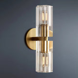 Arcachon Brass Double-Head Wall Sconce for Hallway