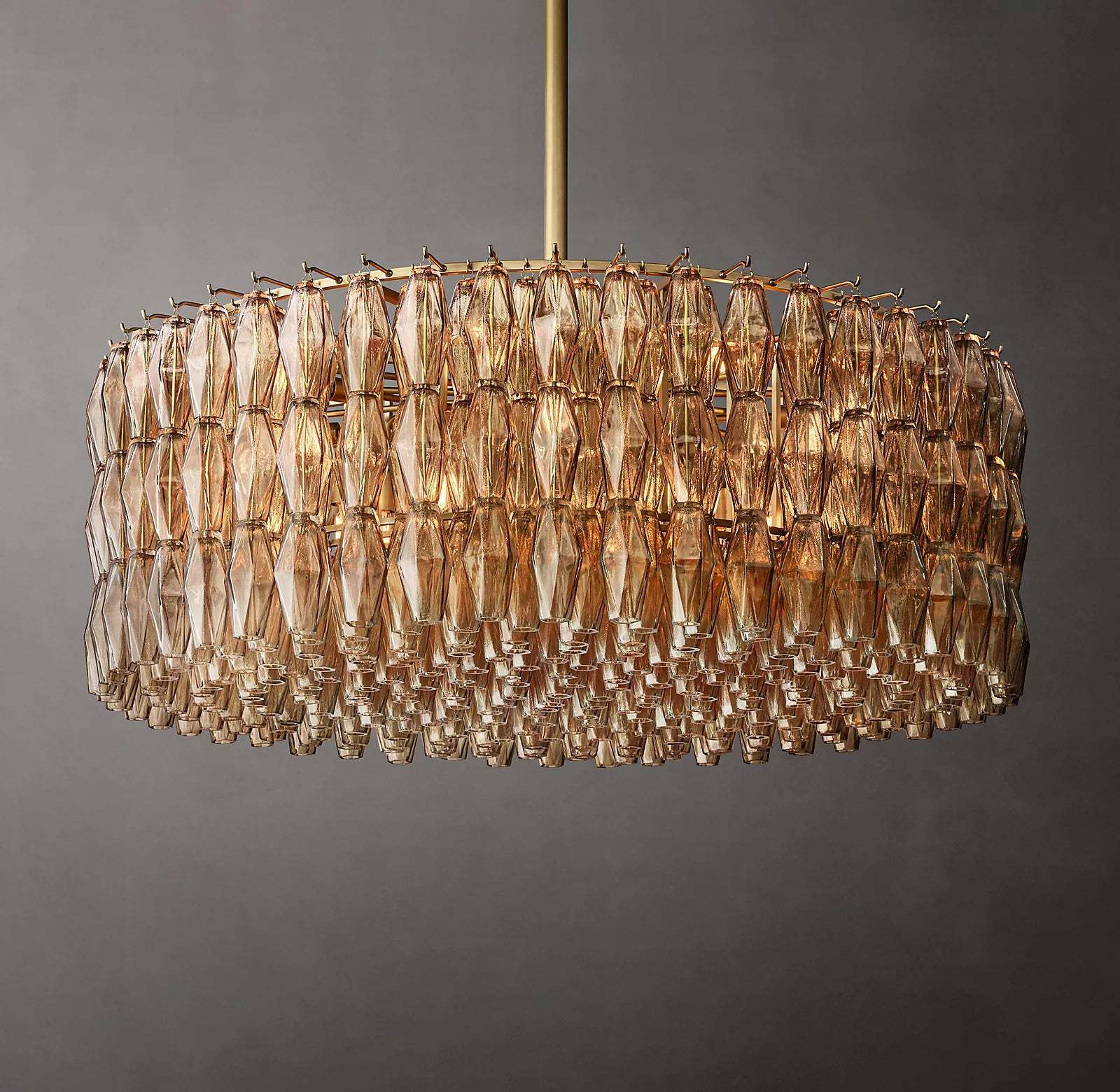Chiaray Glass Round Chandelier Lighting 47"