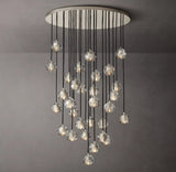 Boule De Cristal Clear Glass Ball Round Cluster Chandelier Light 40"