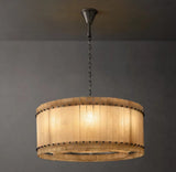 San Marco Alabaster Round Chandelier Lights 32/37/48/60"