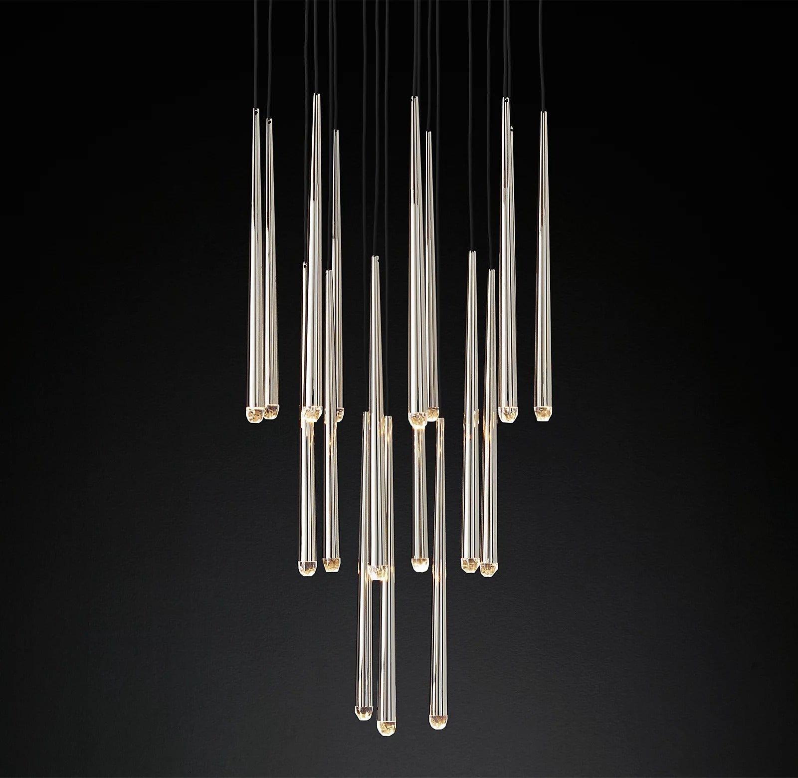 Aquitaines Modern Round Chandelier Lights 30"