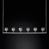 Boule De Clear Cristal Linear Chandelier Lighting 60"