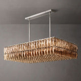 Chiaray Glass Rectangular Chandelier Lighting 54"