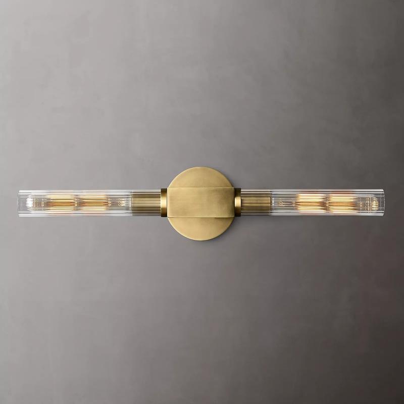 Cannele Double Head Candlestick Wall Sconce Light for Living Room