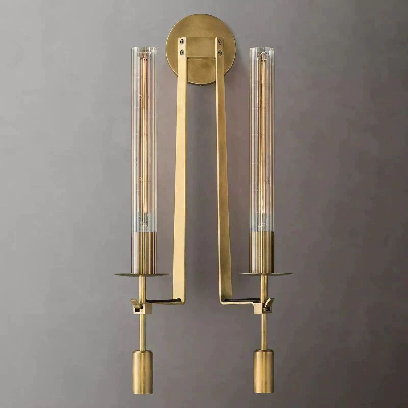 Cannele Double Wall Sconce Light for Living Room