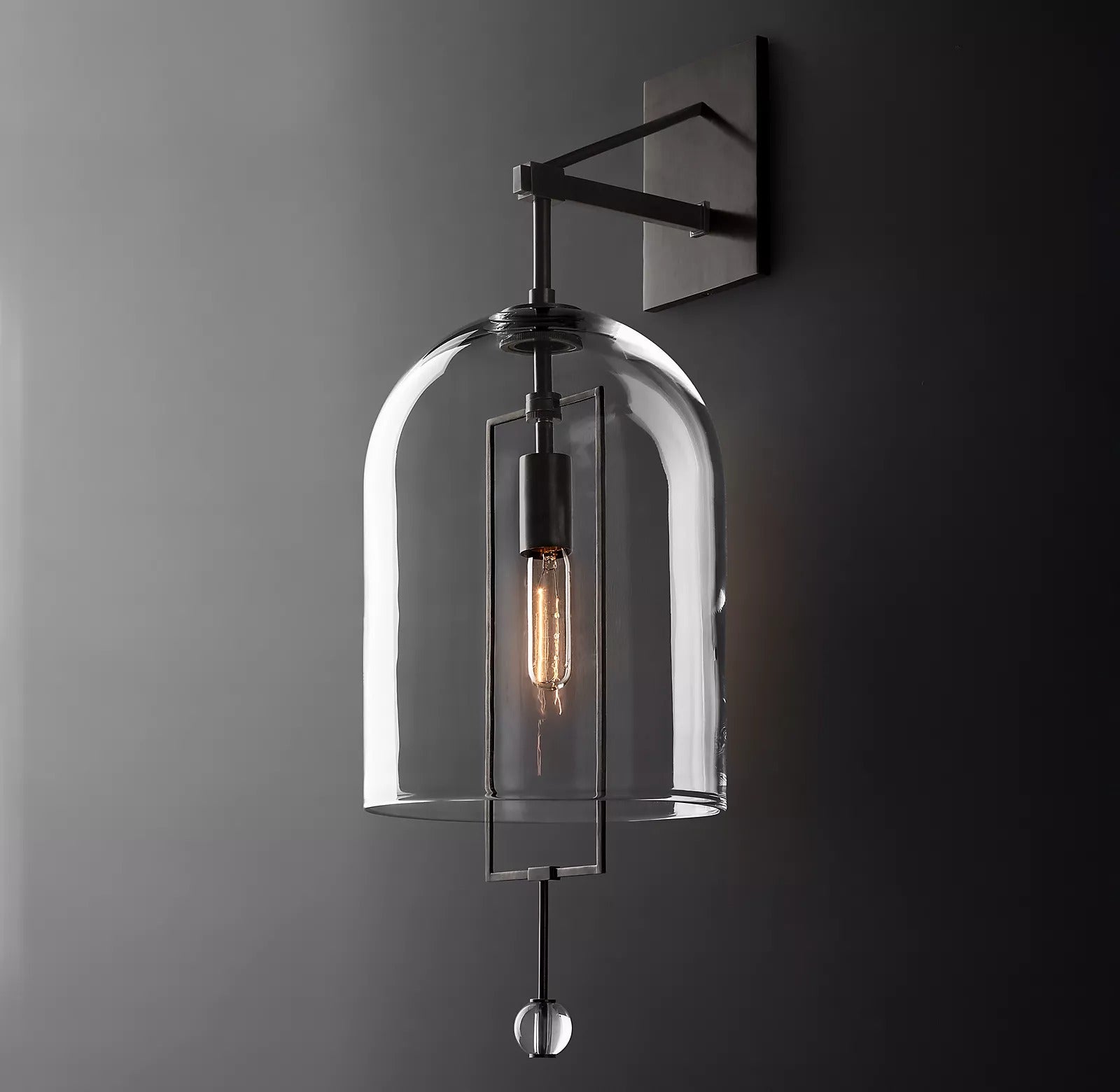 Fulcrum Brass Grand Elegant Wall Sconce Lights Fixtures 29"