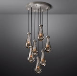 Modern Round Raindrop Chandelier Light