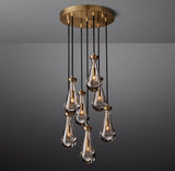 Modern Round Raindrop Chandelier Light