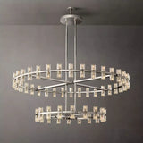 Arcachones LED Luxury Round Two-Tier Chandelier 60