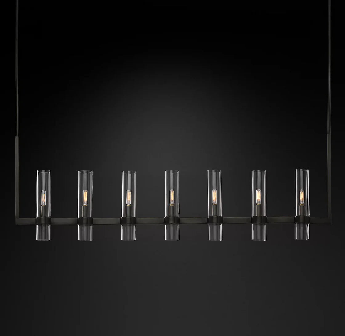 Ravelle Linear Chandelier 59" Modern Dining Room Lighting