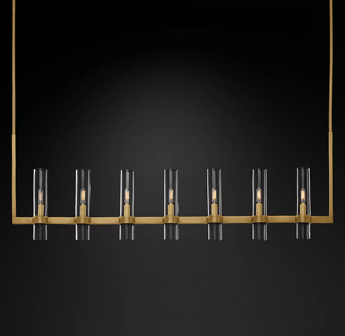 Ravelle Linear Chandelier 59" Modern Dining Room Lighting