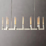 Cannele Candlestick Linear Chandelier Light 55" Vintage