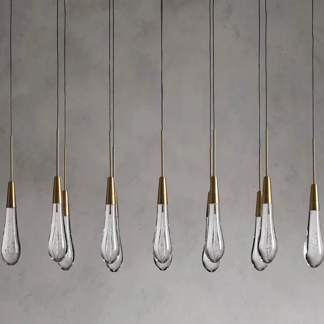 Modern Soltaire Linear Chandelier 37'' 50'' 70'' 87" 120"