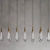 Modern Soltaire Linear Chandelier 37'' 50'' 70'' 87" 120"