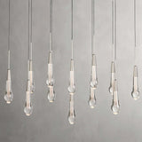 Modern Soltaire Linear Chandelier 37'' 50'' 70'' 87" 120"