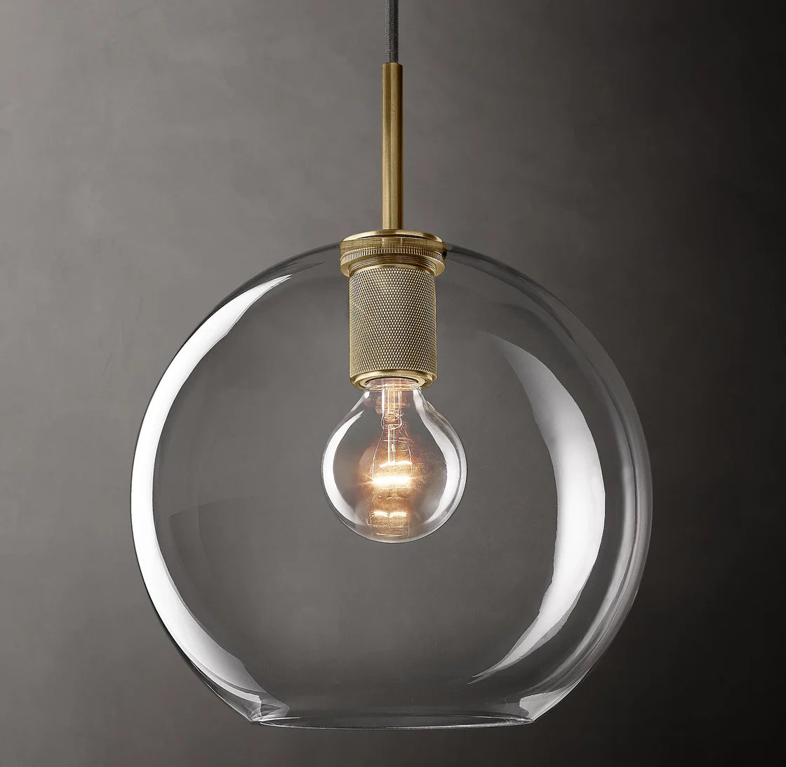 Utilitaires Globe Shade Pendant Light