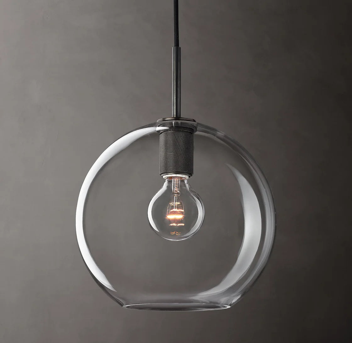 Utilitaires Globe Shade Pendant Light