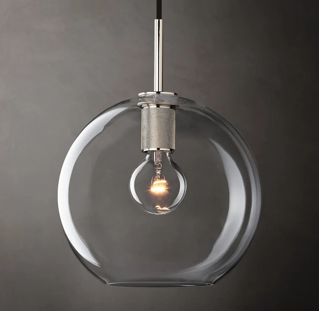 Utilitaires Globe Shade Pendant Light