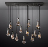 Rain Linear Modern Chandelier Light W54" Elegant