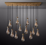 Rain Linear Modern Chandelier Light W54" Elegant