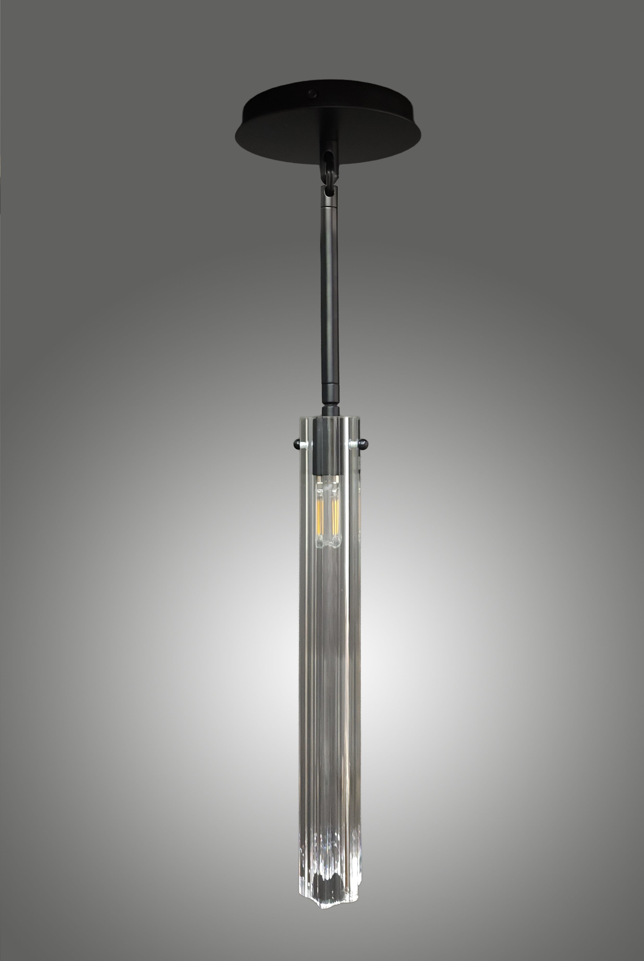 Monaco Fluted Glass Pendant Light