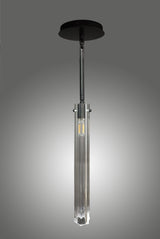 Monaco Fluted Glass Pendant Light