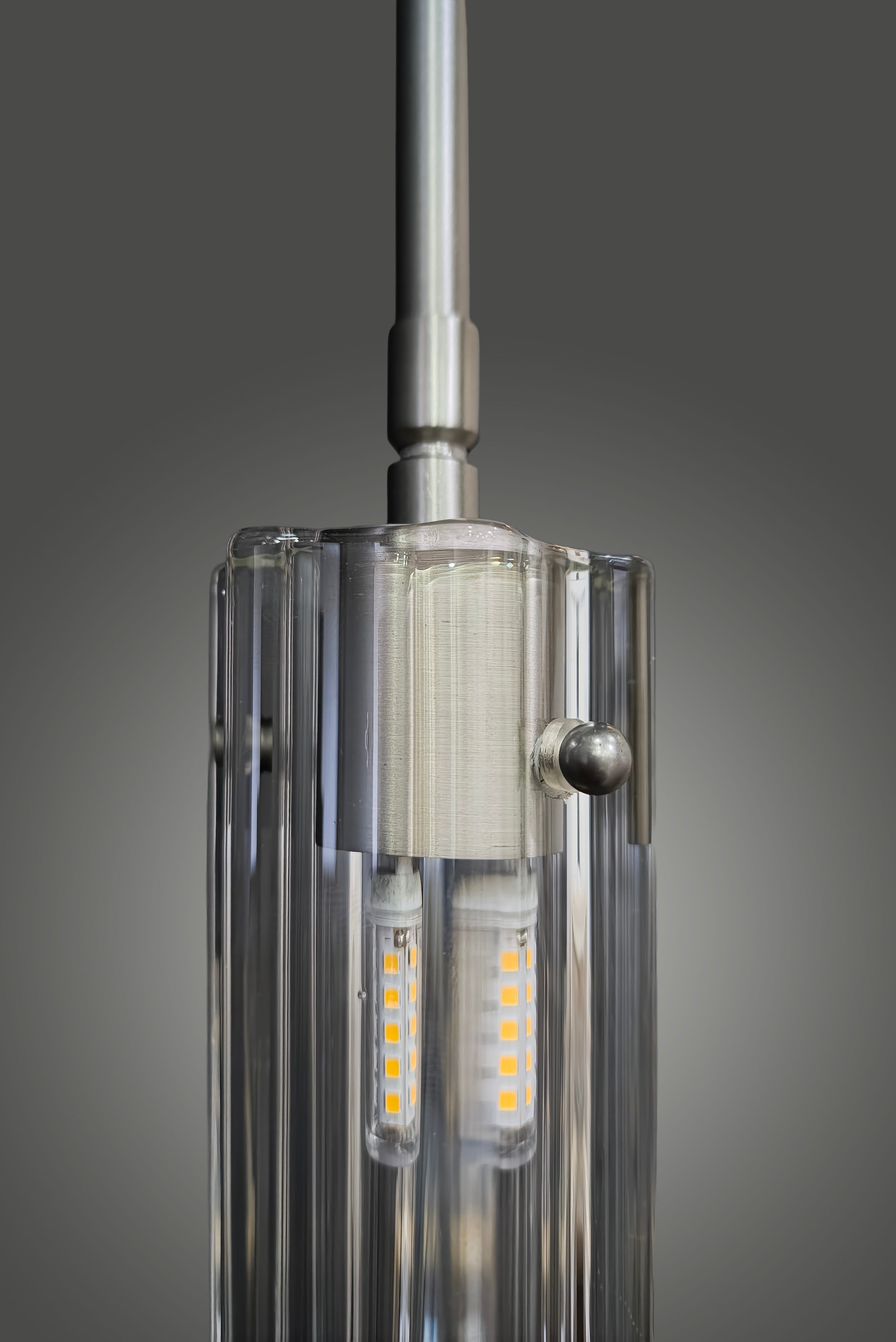 Monaco Fluted Glass Pendant Light
