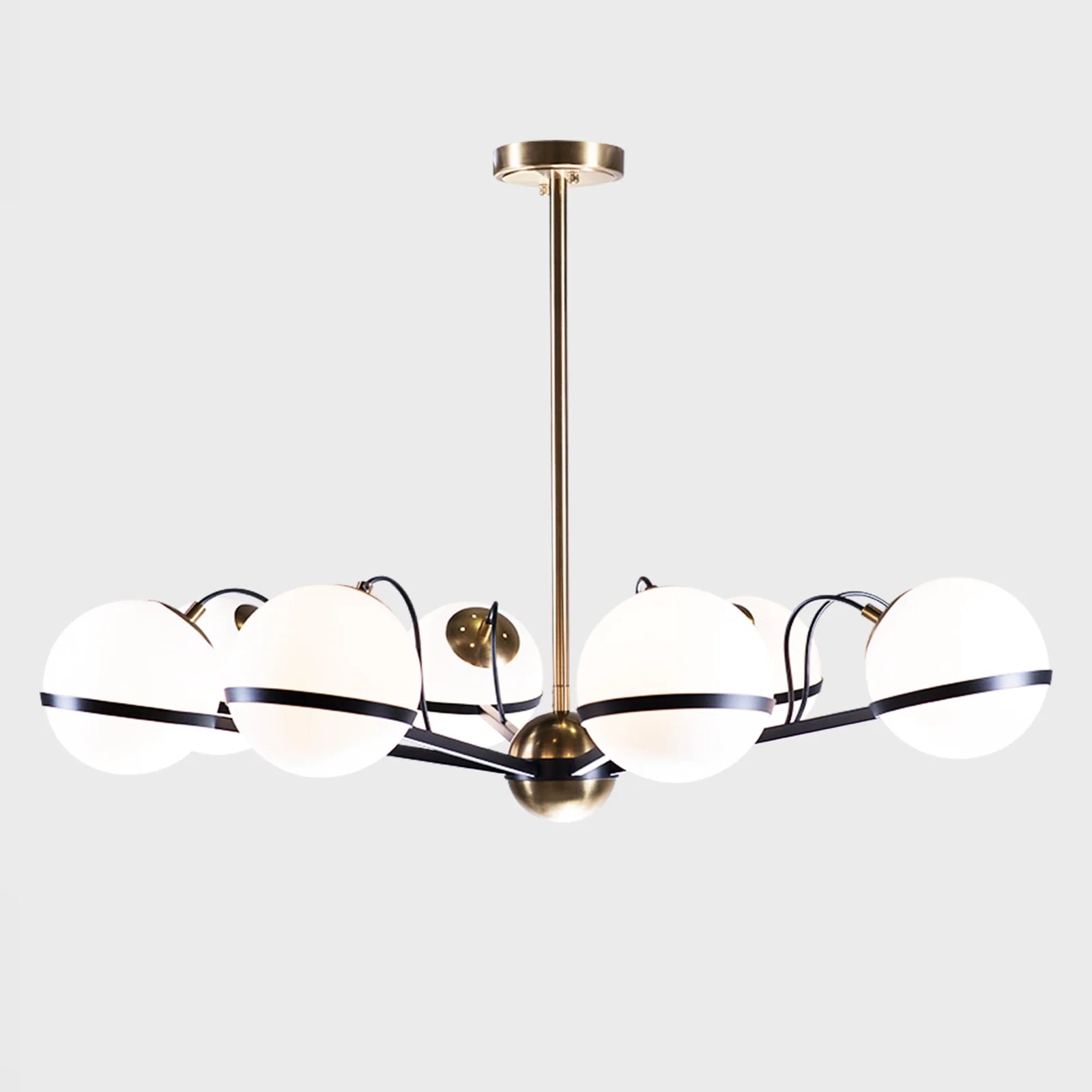 Luma Milk Glass Globe Chandelier