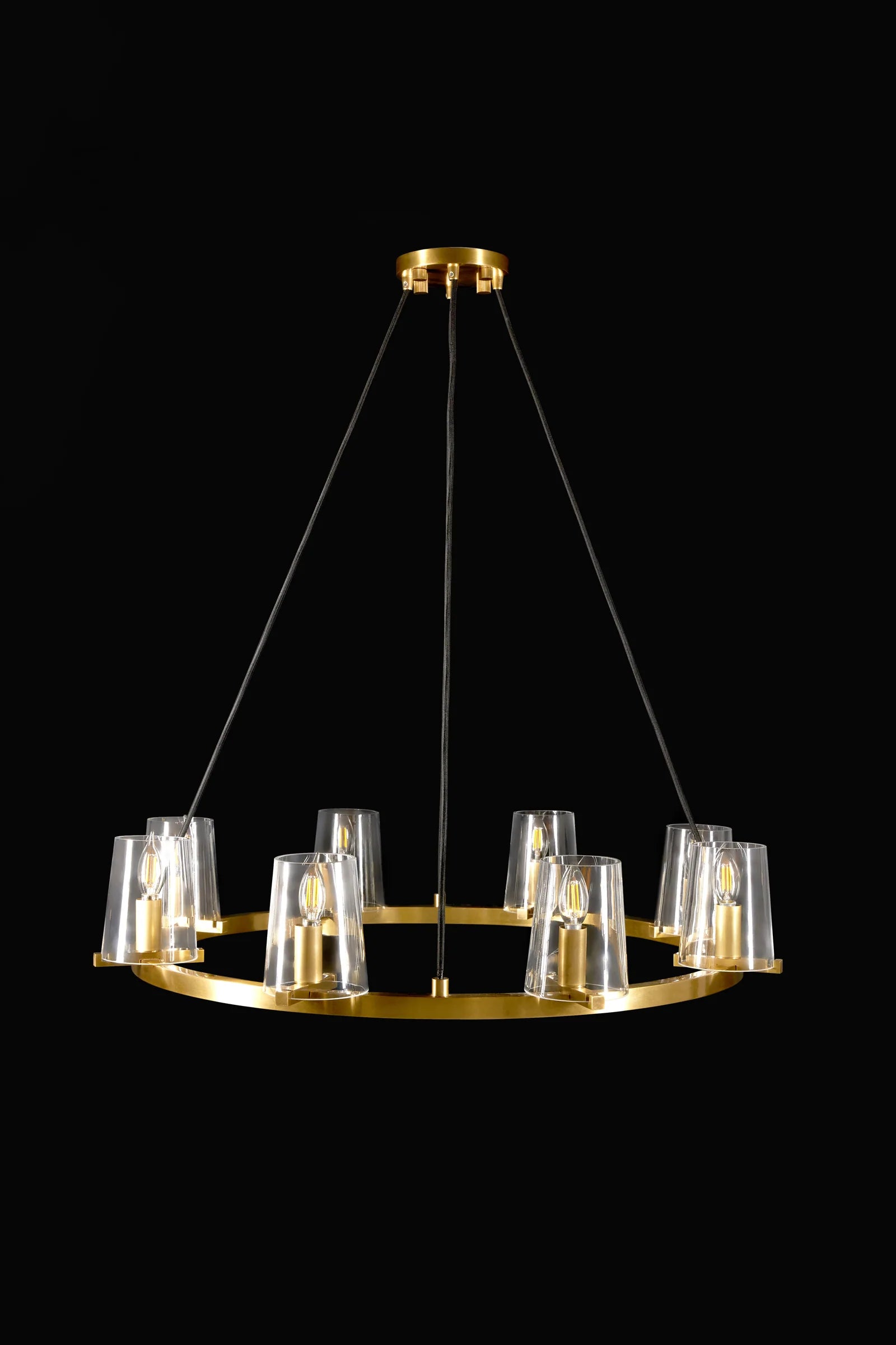 Emerson Classic Round Glass Shade Chandelier
