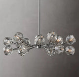 Boule De Cristal Glass Ball Modern Round Chandelier Lightings 36"