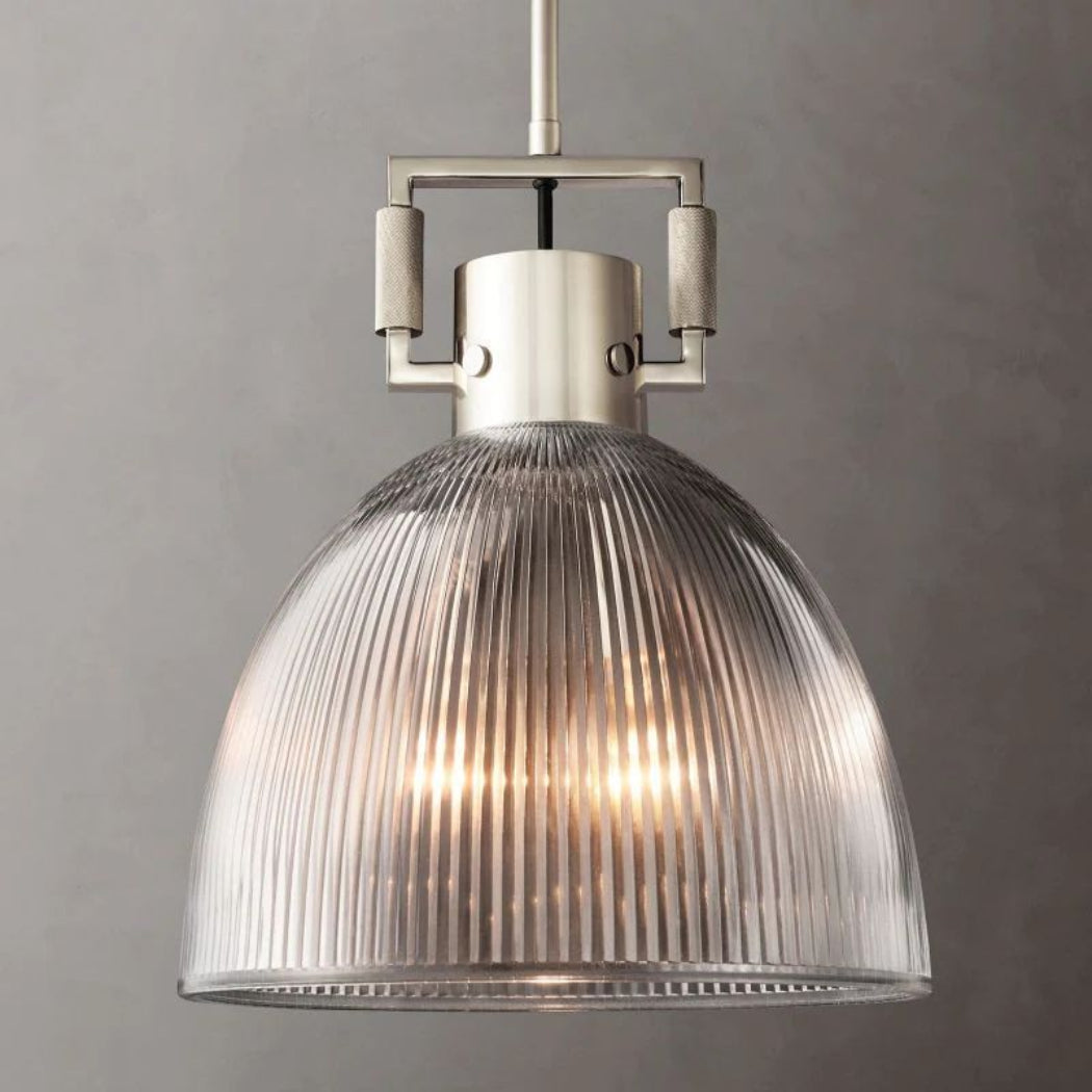 Machinist Prismatic Cloche Pendant Light