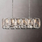 Harlowe Crystal Rectangular Chandelier Lights 42"