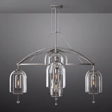 Fulcrum Round Chandelier Light 73" - 5 Lights