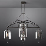 Fulcrum Round Chandelier Light 73" - 5 Lights